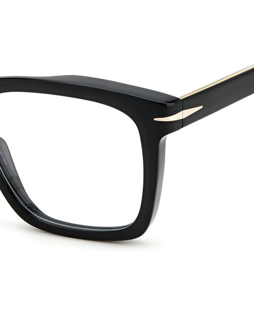 David Beckham Black Db 7020 807 Optical Frames Acetate Squared for men