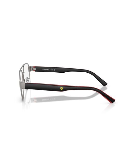 FERRARI SCUDERIA Black Fz7014D 115 Optical Frames Metal Pillow Normal for men