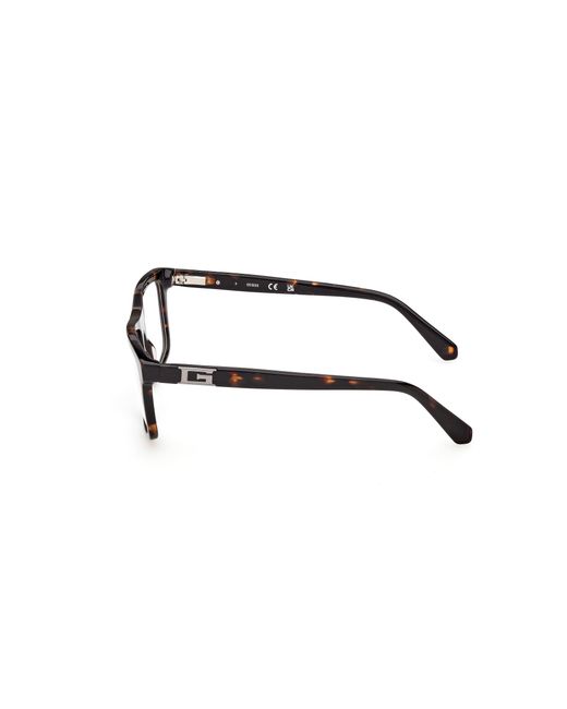 Guess Black Gu50369 052 Optical Frames Acetate Squared Normal for men
