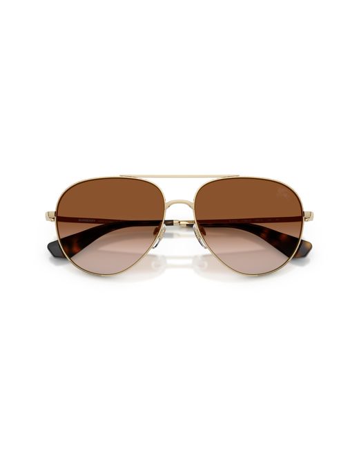 Burberry Black Be3172 110913 Sunglasses Metal Pilot Normal Nuanced