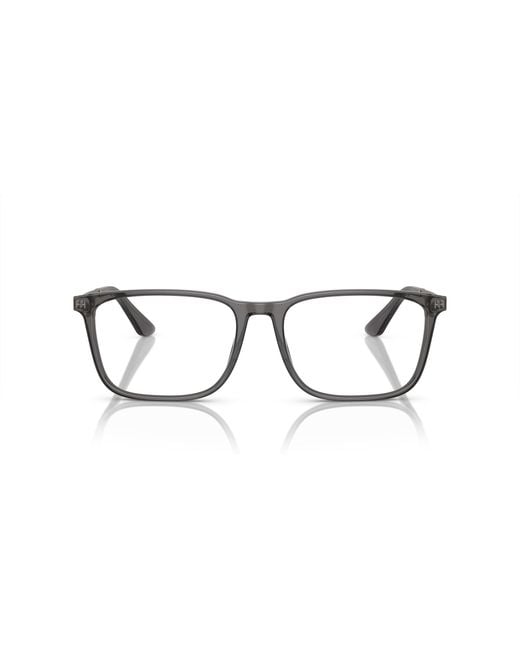 Giorgio Armani Black Ar7249 6036 Optical Frames Acetate Transparent Squared Normal for men