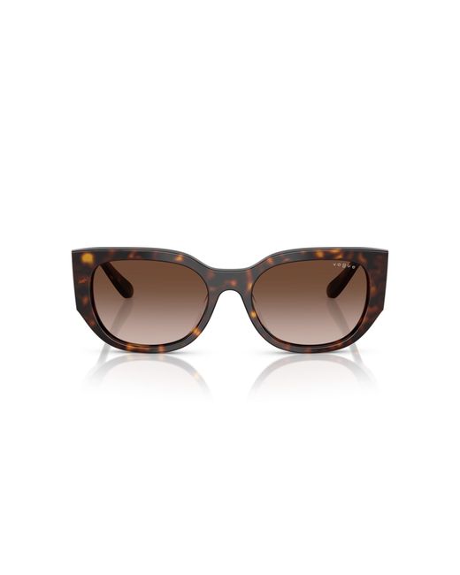 Vogue Eyewear Black Vo5641Su W65613 Sunglasses Acetate Geometric Normal Shaded