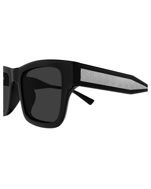 Gucci Black Gg2072Sa 001 Sunglasses Acetate Squared for men