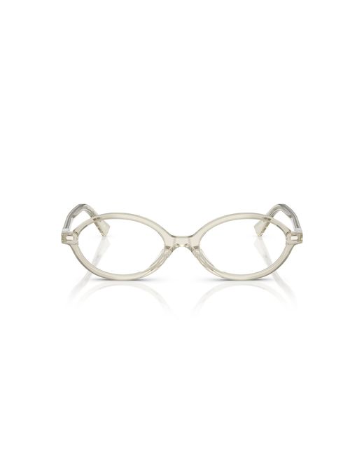 Miu Miu Black Mu 01Xv 12U1O1 Optical Frames Acetate Round Normal