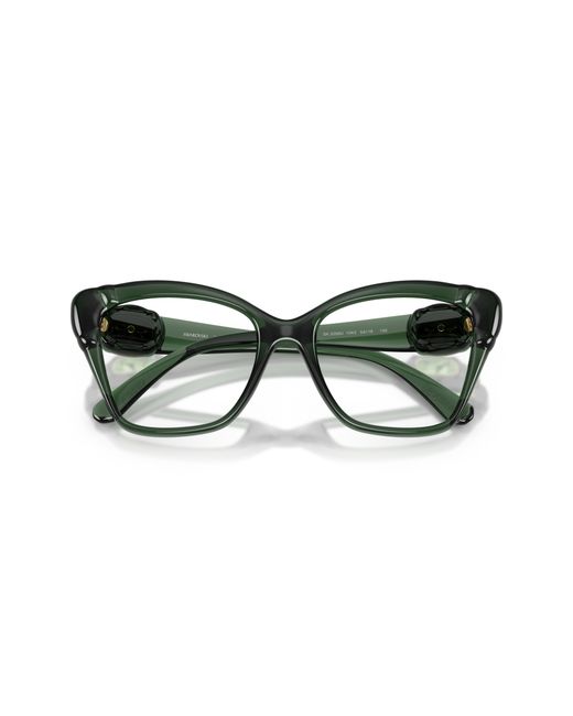 Swarovski Black Sk2056U 1087 Optical Frames Injected Cat Eye Normal