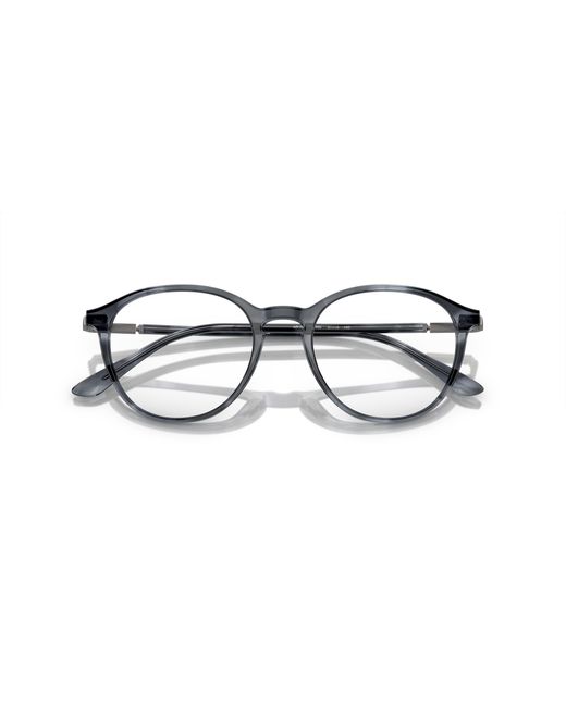 Giorgio Armani Black Ar7237 5986 Optical Frames Acetate Transparent Pantos Normal for men