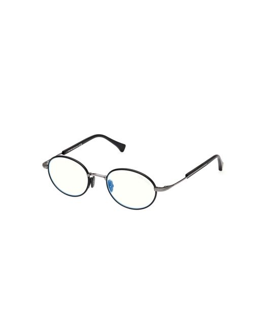 Tom Ford Black Ft5973-B 020 Optical Frames Metal Round Normal for men