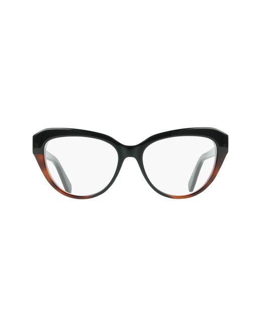 Ferragamo Black Sf3046 006 Optical Frames Acetate Cat Eye Normal