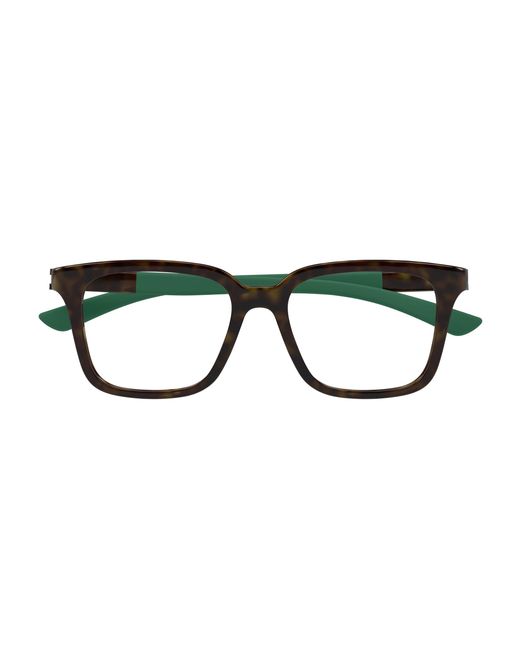Gucci Black Gg1738O 003 Optical Frames Injected Transparent Squared for men