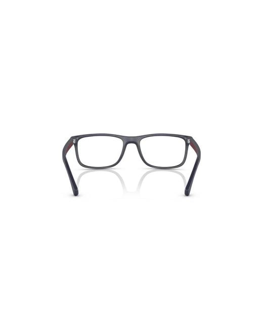 Emporio Armani Black Ea3147 5799 Optical Frames Injected Squared for men