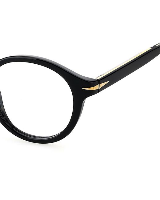 David Beckham Black Db 7010 807 Optical Frames Acetate Round for men