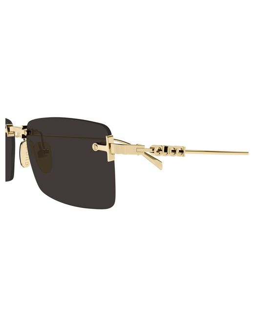 Gucci Black Gg1941S 001 Sunglasses Metal Squared for men