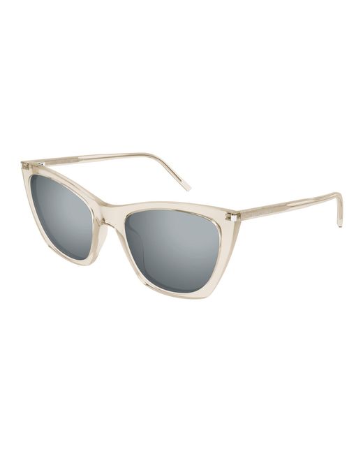Saint Laurent Black Sl 214 Kate Thin 004 Sunglasses Acetate Cat Eye