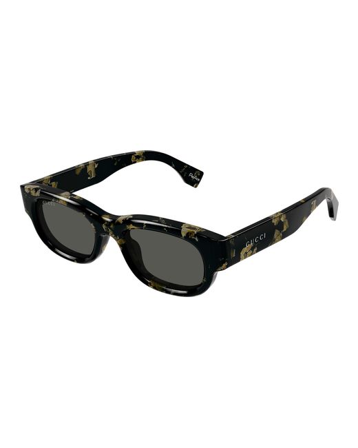 Gucci Black Gg1910S 001 Sunglasses Acetate Squared for men