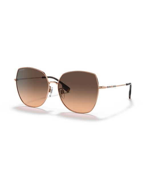 Burberry Black Be3136D 1337G9 Sunglasses Steel Squared Normal Shaded