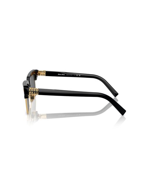 Miu Miu Black Mu 10Zs 1Ab5S0 Sunglasses Acetate Squared Normal