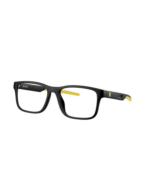 FERRARI SCUDERIA Black Fz8003U 504 Optical Frames Injected Squared Normal for men