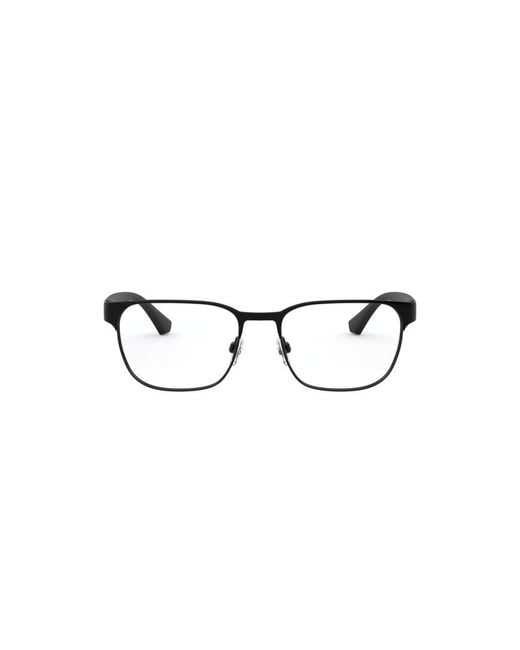 Emporio Armani Black Ea1103 3001 Optical Frames Metal Squared for men