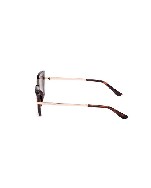 Guess Black Gu00216 52F Sunglasses Injected Squared Normal
