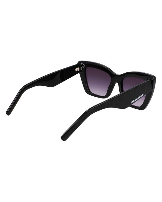 Karl Lagerfeld Black Kl6158S 001 Sunglasses Acetate Cat Eye Normal Normal