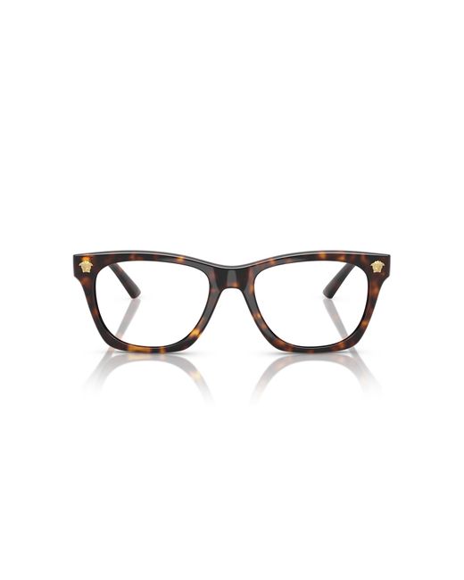 Versace Black Ve3363U 108 Optical Frames Injected Transparent Pillow Normal for men