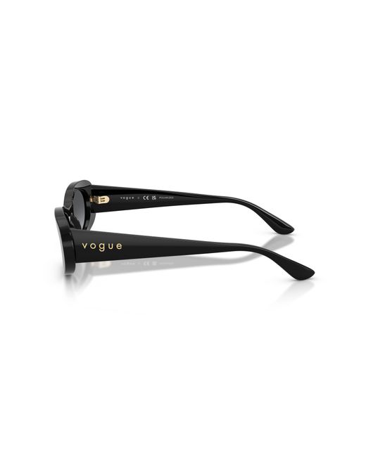 Vogue Eyewear Black Vo5582S W44/T3 Sunglasses Acetate Round Polarized Nuanced