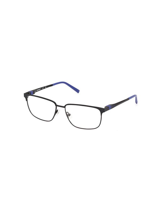 Timberland Black Tb50070 002 Optical Frames Metal Squared Normal for men