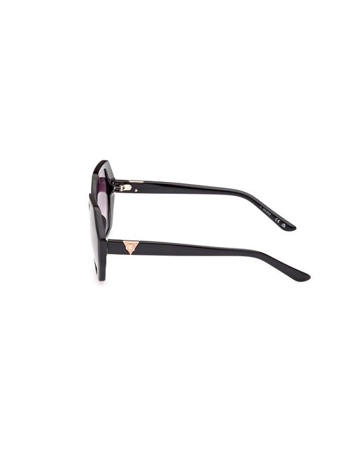 Guess Black Gu7879 01B Sunglasses Injected Geometric Normal Shaded
