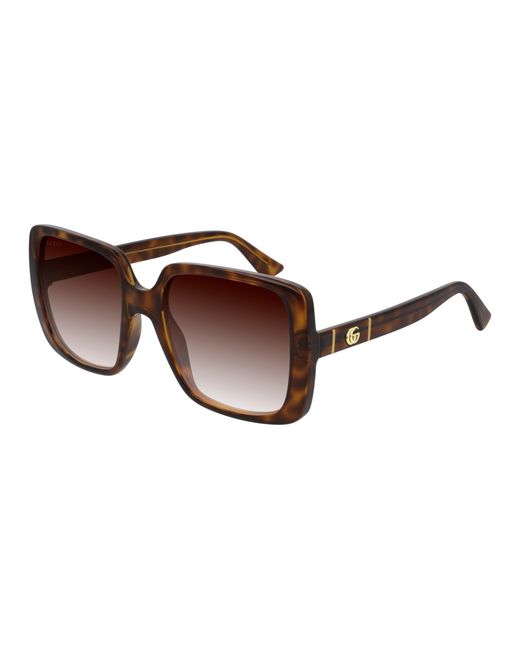 Gucci Black Gg0632S 002 Sunglasses Injected Squared Normal Shaded