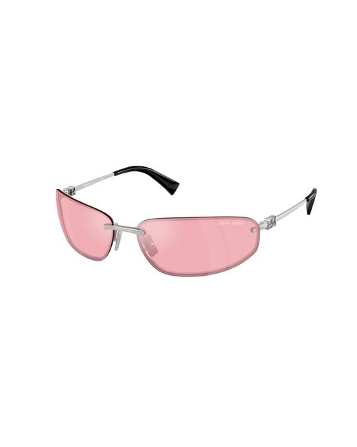 Miu Miu Black Mu A50S 1Bc70J Sunglasses Metal Round Normal