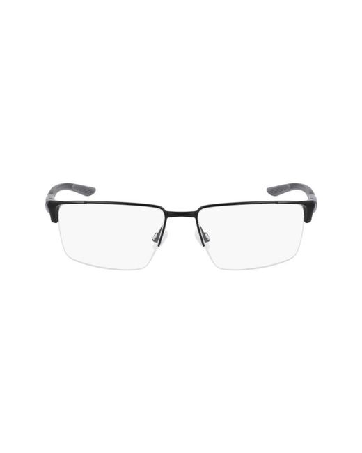 Nike Black 8054 001 Optical Frames Metal Squared Normal Normal for men