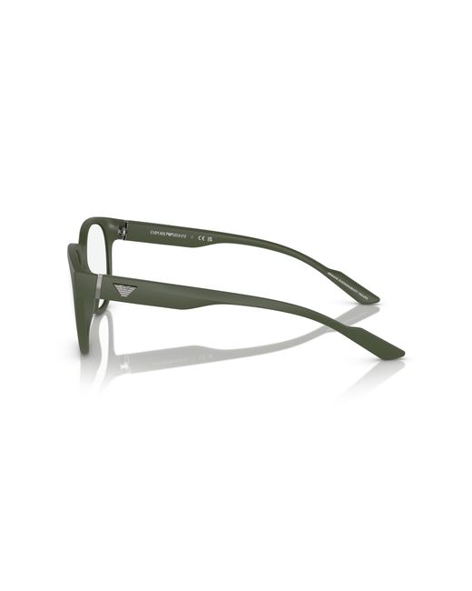 Emporio Armani Black Ea3224 5058 Optical Frames Injected Pantos for men