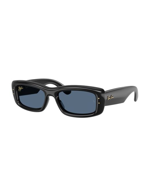 Ray-Ban Black Kiliane Puffer Sunglasses Frame Blue Lenses