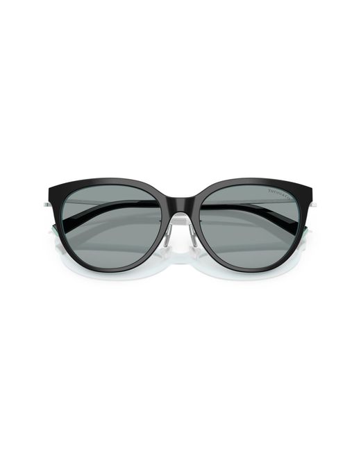 Tiffany & Co Black Tf4243D 8055/1 Sunglasses Acetate Round Normal