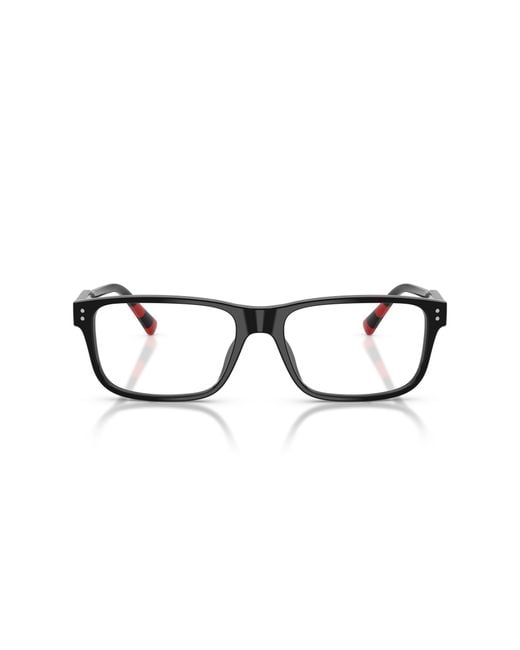 Polo Ralph Lauren Black Ph2302U 5001 Optical Frames Acetate Transparent Squared Normal for men