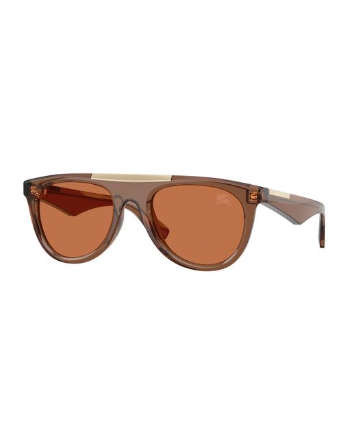 Burberry Black Be4452U 417373 Sunglasses Injected Pilot Normal for men