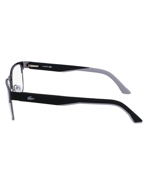 Lacoste Black L2291 001 Optical Frames Metal Squared Normal Normal for men