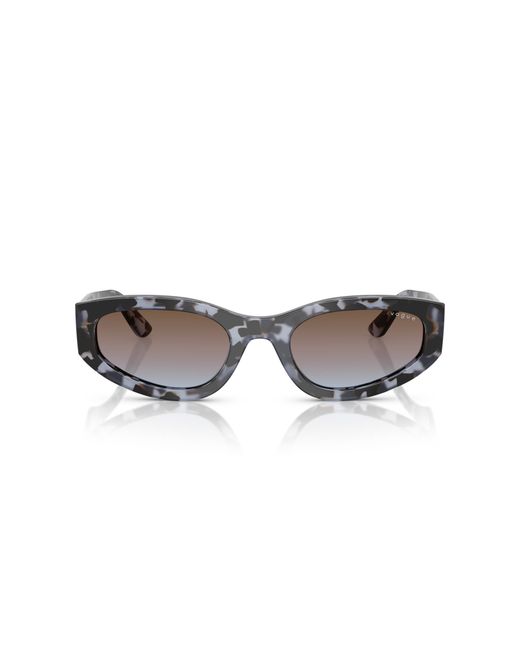 Vogue Eyewear Black Vo5585S 314748 Sunglasses Acetate Geometric Normal Shaded