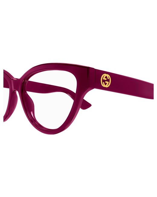 Gucci Black Gg1581O 003 Optical Frames Injected Transparent Round