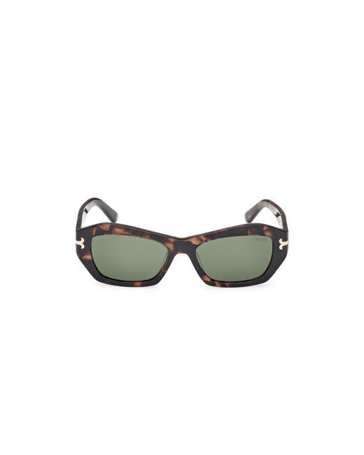 Emilio Pucci Green Ep0235 55N Sunglasses Acetate Geometric Normal