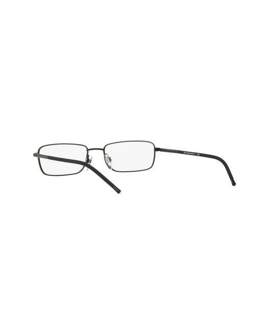 Burberry Black Be1268 1007 Optical Frames Steel Squared Normal for men