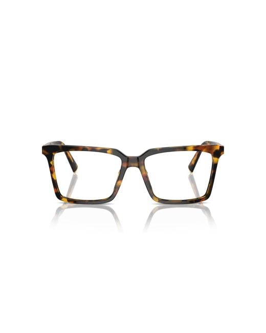 Miu Miu Black Mu 08Xv Vau1O1 Optical Frames Acetate Transparent Squared Normal