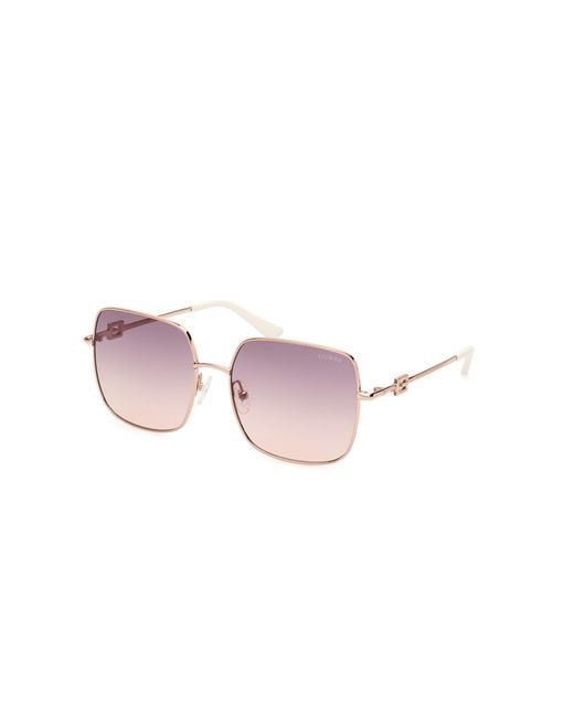 Guess Black Gu7906-H 28Z Sunglasses Metal Squared Normal