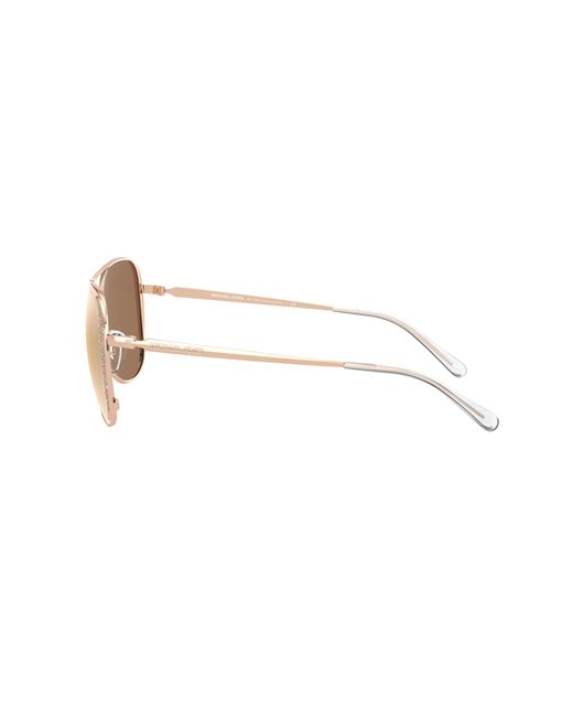 Michael Kors Black Mk1082 1108R1 Sunglasses Metal Pilot Flash