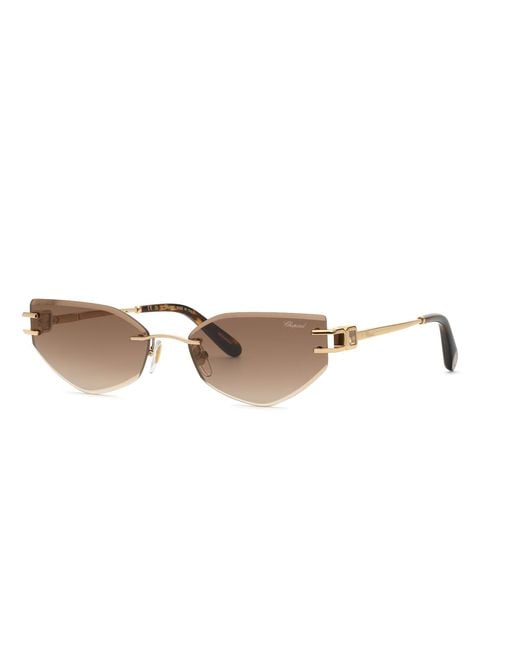 Chopard Black Schm60S 300K Sunglasses Metal Geometric Anti-Glare Nuanced