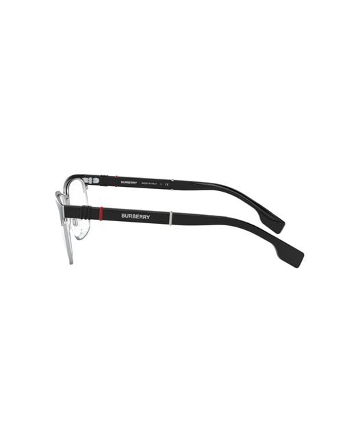 Burberry Black Be1348 Alba 1306 Optical Frames Metal Squared Normal for men