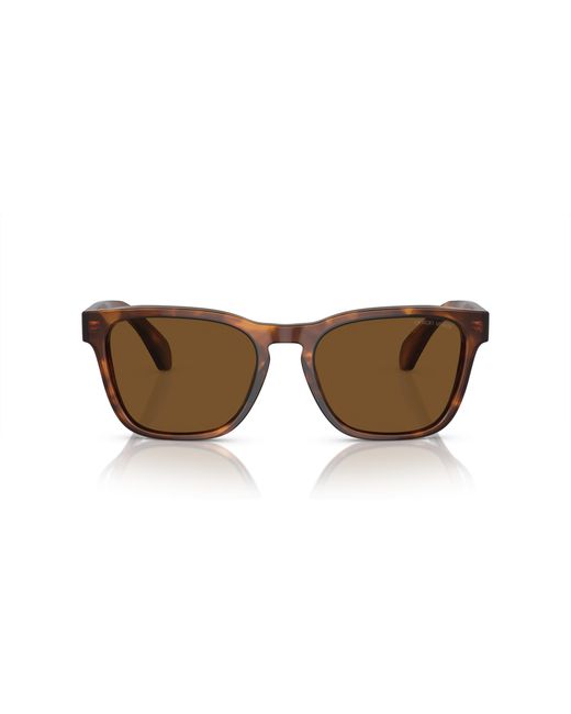 Giorgio Armani Black Ar8155 598857 Sunglasses Acetate Squared Polarized for men