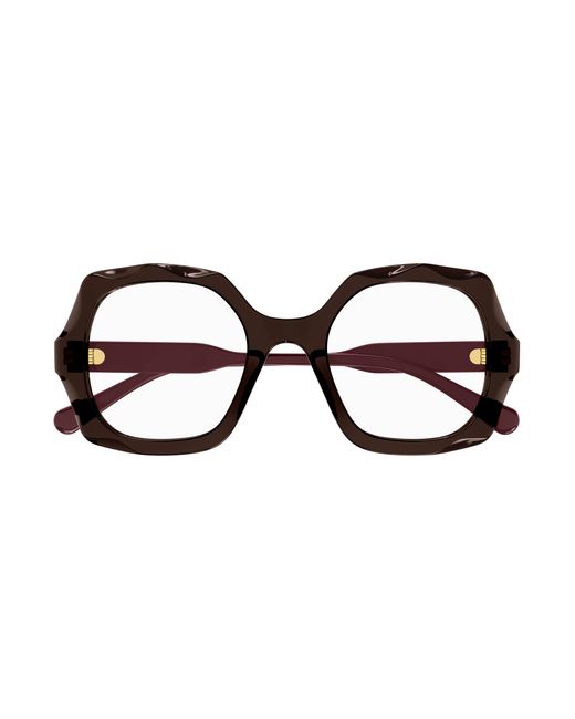 Chloé Black Ch0228O 002 Optical Frames Acetate Transparent Squared