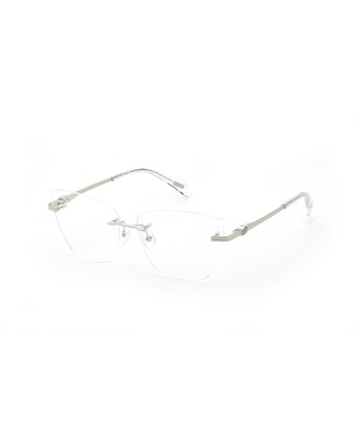Blumarine Black Vbm232 579 Optical Frames Metal Butterfly