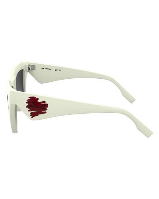 Karl Lagerfeld Black Kl6184S 105 Sunglasses Injected Squared Normal